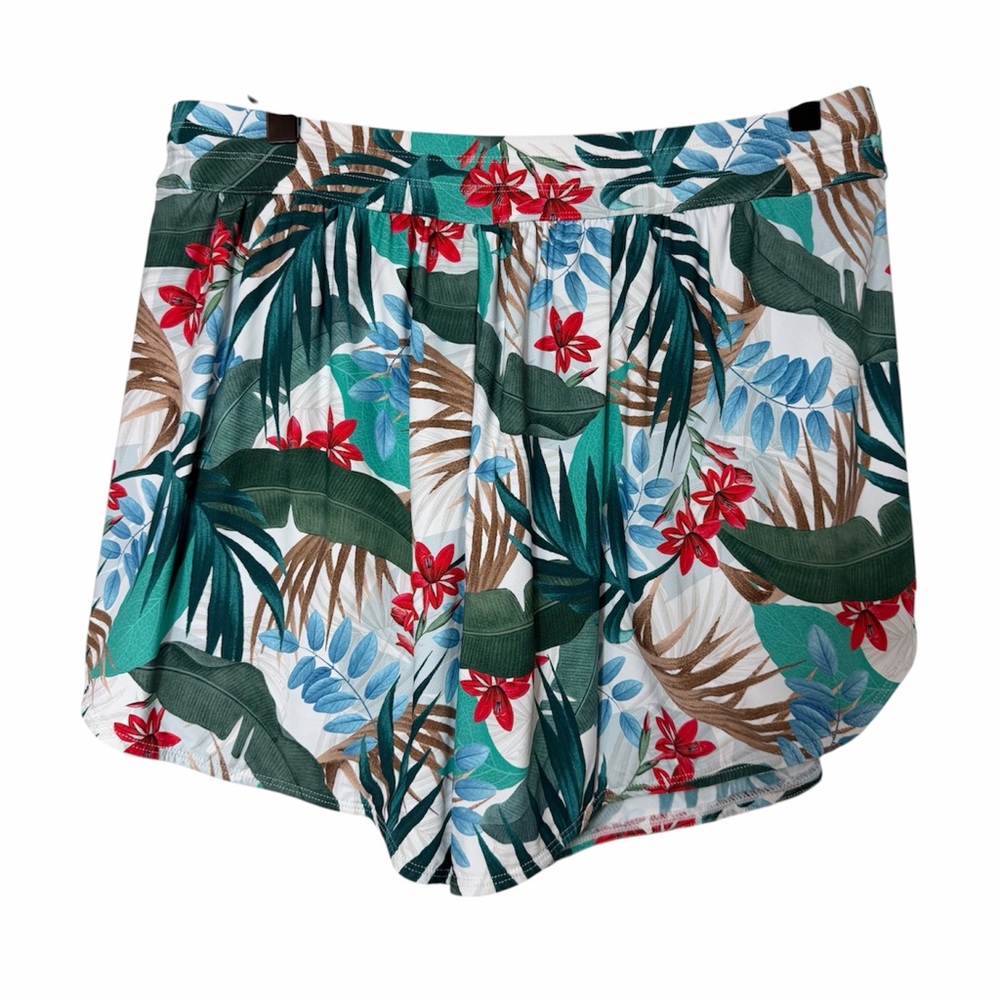 Jantzen Seagram Tides Tropical Swim Cover Up Shorts Size 12 NWT - Picture 3 of 7